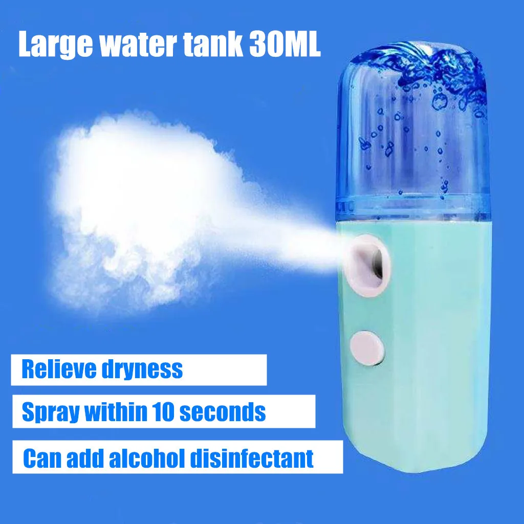 Портативный USB домашний ручной нано спрей для лица распылитель увлажняющий