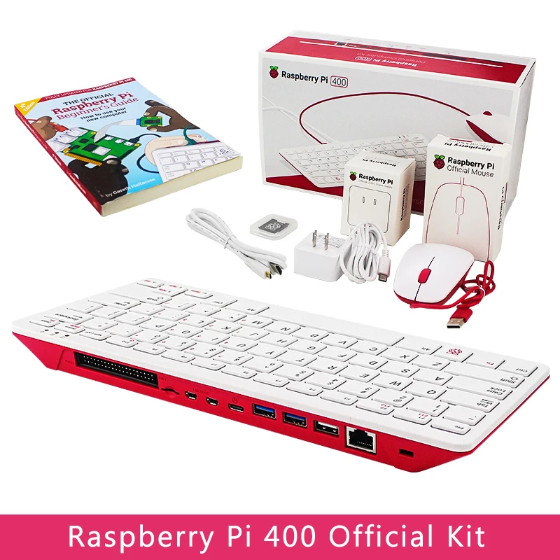 RaspberryPi 400 4 Гб ОЗУ 1 8G Cortex-A72 ЦПУ встроенный Wi-Fi Bluetooth официальная SD-карта адаптер