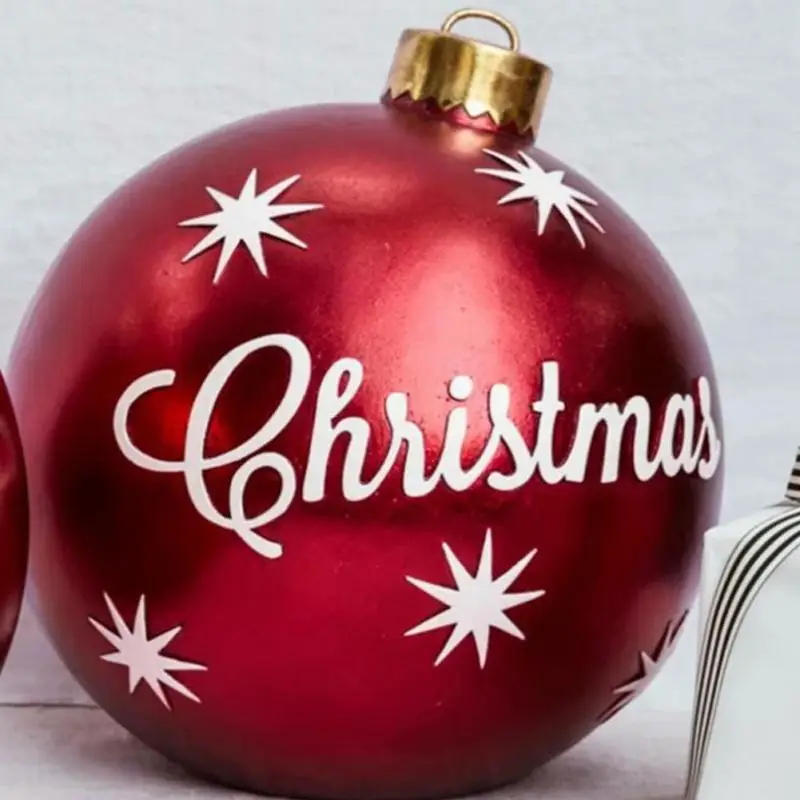 

1 шт. 60 см рождественские шары, украшения для рождественской елки, наружная атмосфера, надувные игрушки для дома, рождественский подарок, мяч
