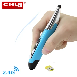 wireless optical pen mouse ergonomic computer 3d pencil mause mini portable handheld usb pc office mice for ppt speech business free global shipping