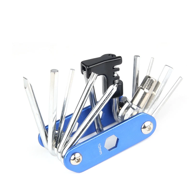 Инструмент для ремонта велосипеда набор 14 в 1 Многофункциональный инструментов