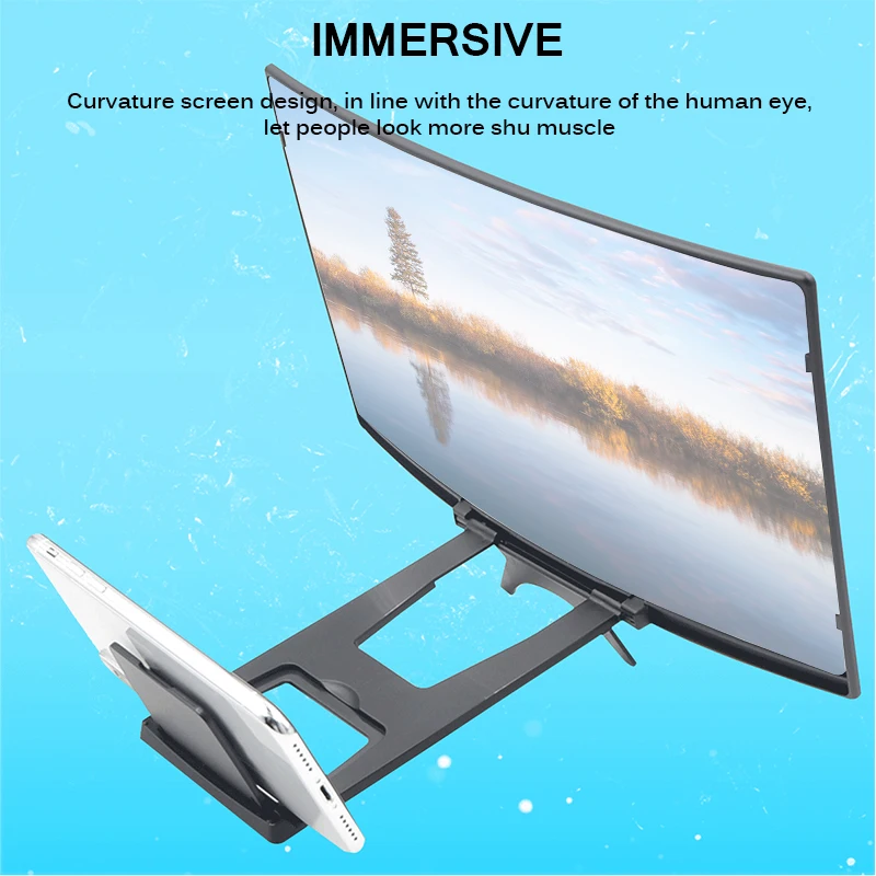 Портативный усилитель экрана для видеосъемки 3D HD лупа сотовый телефон со