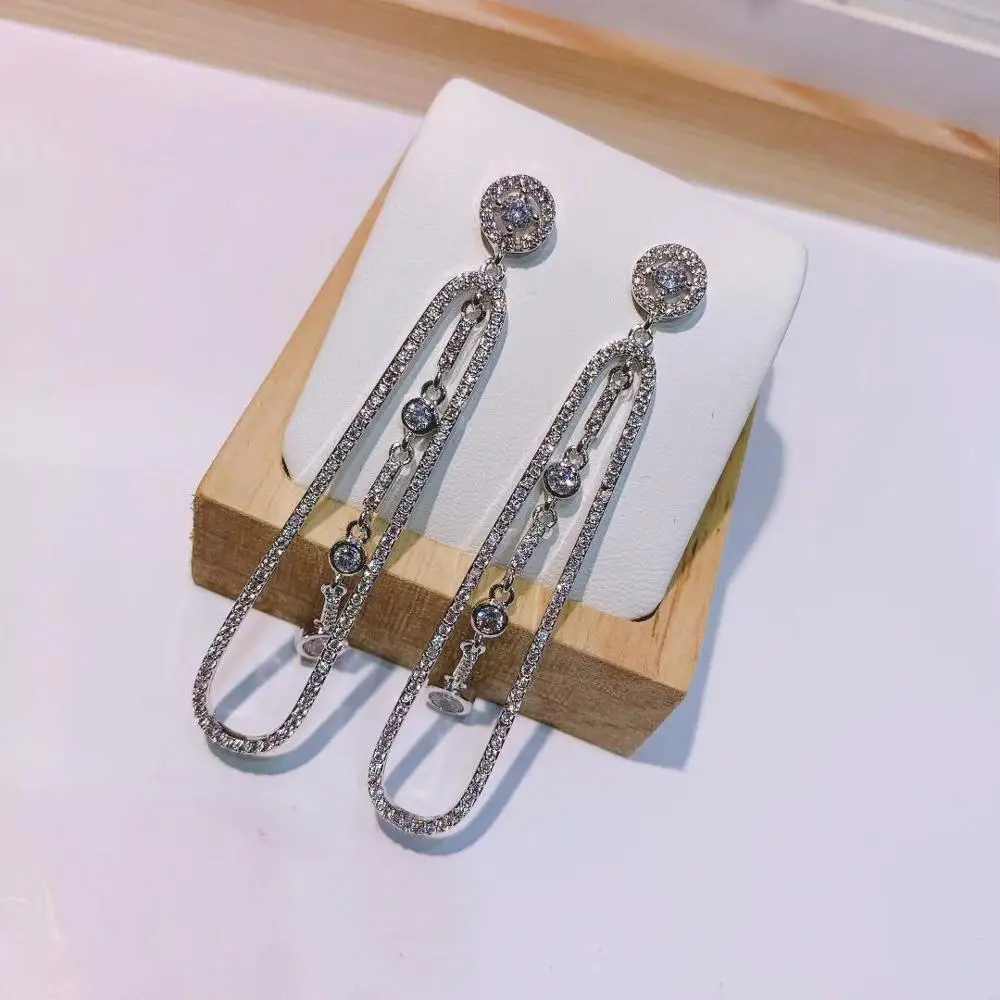 Новые модные серьги подвески HIBRIDE для женщин аксессуары вечеринок свадебные