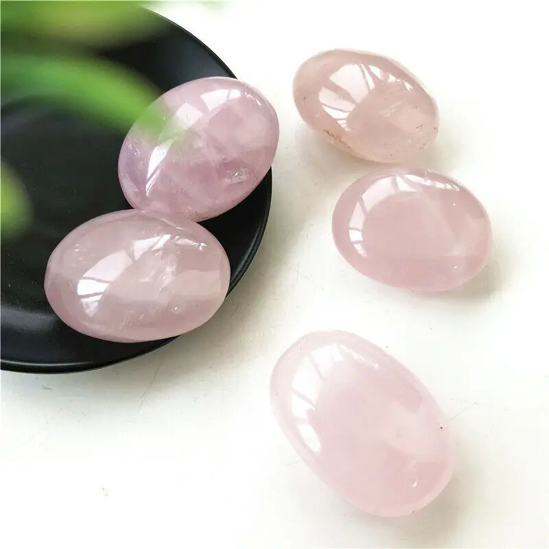 Прямая поставка розовый КВАРЦЕВЫЙ энергетический камень массажный спа чакра