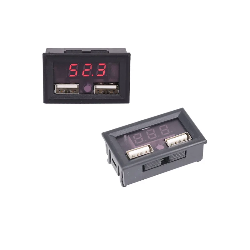 DANIU Dual USB 5 в 2 а DC 8-48 в вольтметр Вольт тестер 12 В 24 в 36 в 48 в автомобиль свинцово-кислотная литиевая батарея Емкость Тестер