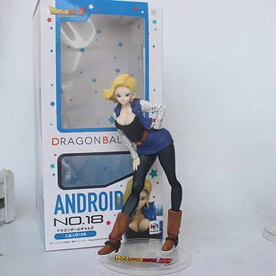 A with box 3styel Dragon Ball Z Сексуальная Android 18 лазурит Стрекоза фигурка игрушки коллекция кукла рождественский подарок - Цвет: A with box