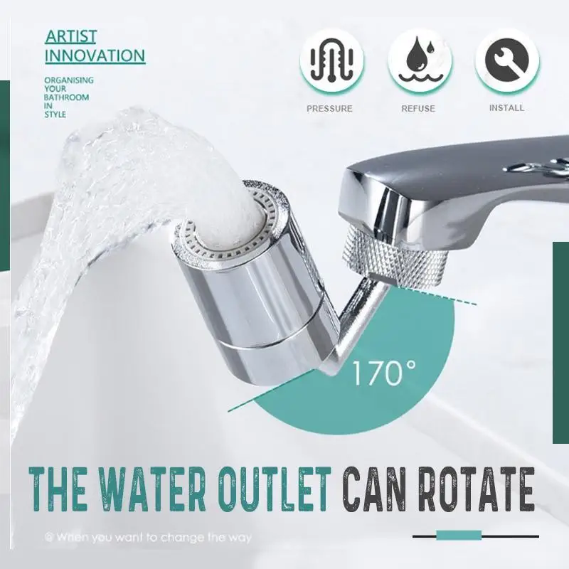

Universal Splash Filter Faucet Spray Head Anti Splash Filter Faucet Children Movable Kitchen Tap Water Saving Nozzle Sprayer