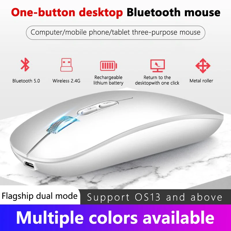 bluetooth мышь для apple macbook air xiaomi macbook pro перезаряж