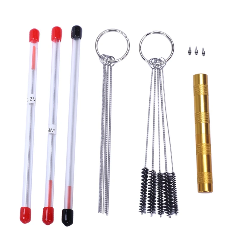 

0.2Mm 0.3Mm 0.5Mm Airbrush Nozzle Needle Replacement For Airbrushes Model Spraying Paint Maintenance Tool Accessories