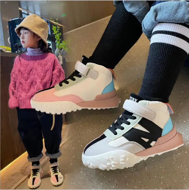 

Kids Children Sports Shoes Girls Autumn Winter Warm Running Boys Comfortable Sneakers Basketball Shoes Kids Toddler Board Shoes