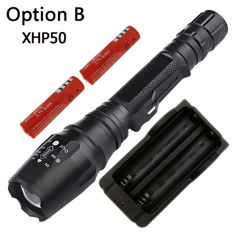 Option B Litwod Z20 XHP50 и XHP 70 масштабируемый светодиодный тактический фонарик для 18650 аккумуляторов алюминиевый самообороны linterna огни - Испускаемый цвет: Option B