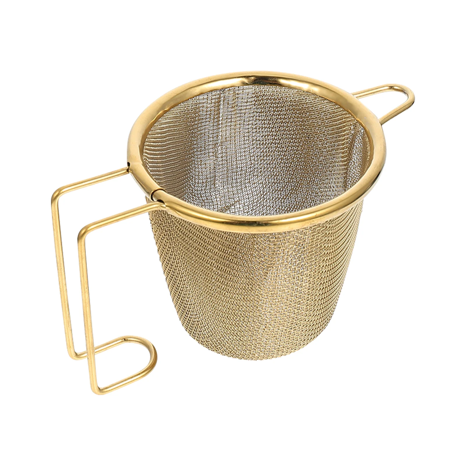 

1 Pc Safe And Tasteless Stainless Steel Fine Mesh Tea Basket Tea Maker (Gold)