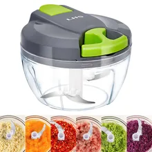 Manual Food Chopper Processor Vegetable Meat Fruits Cutter Shredder Garlic Onion Choppers for Men Kitchen Gadgets Manual Food Chopper Processor Vegetable Meat Fruits Cutter Shredder Garlic Onion Choppers for Men Kitchen Gadgets