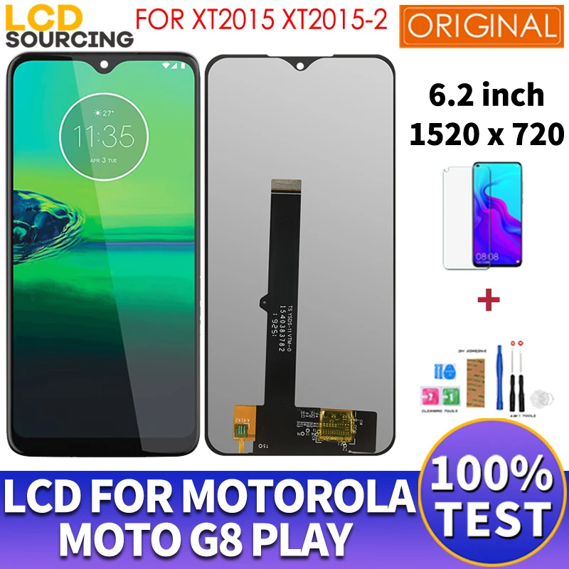 6 2 &quot100% Оригинальный ЖК дисплей для Motorola Moto G8 Play XT2015 сенсорный экран с