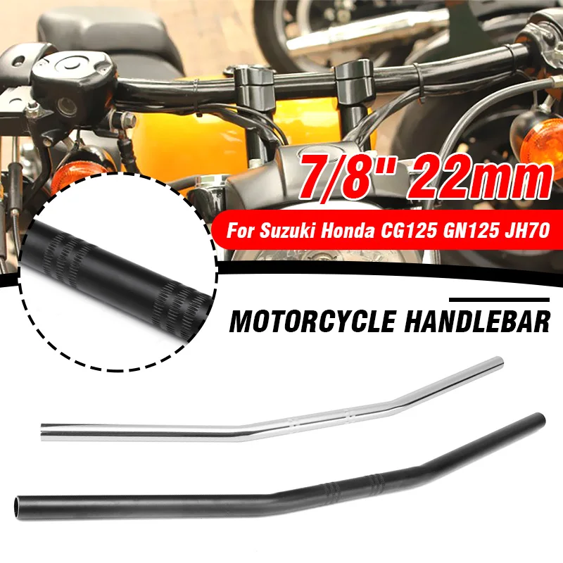 

Руль мотоцикла для Honda/Kawasaki/Yamaha/Suzuki Chopper Bobber, 7/8 дюйма, 22 мм