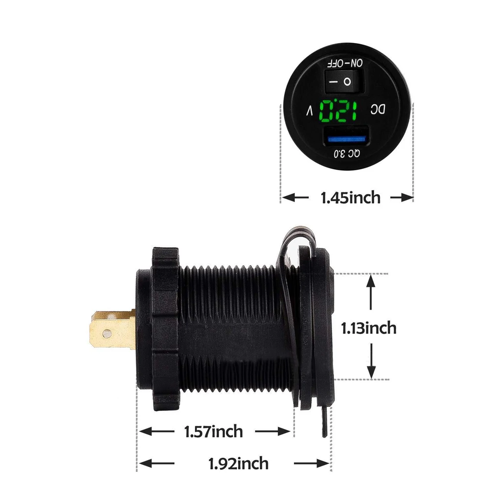 Универсальный автомобильный мобильный телефон зарядное устройство DC12V 24V USB