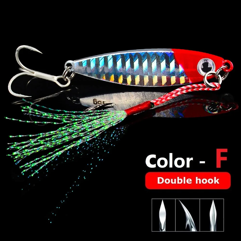 HOT NEW ice fishing jigging lure 7g 10g 15g 20g 30g whopper plopper minnow bass lures saltwater jigs pesca spinnerbait metal 5cm
