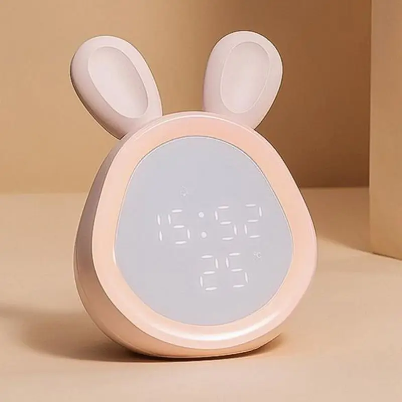 

Alarm Clocks for Bedrooms with Snooze and Night Lights, Rabbit Shaped Digital Al
