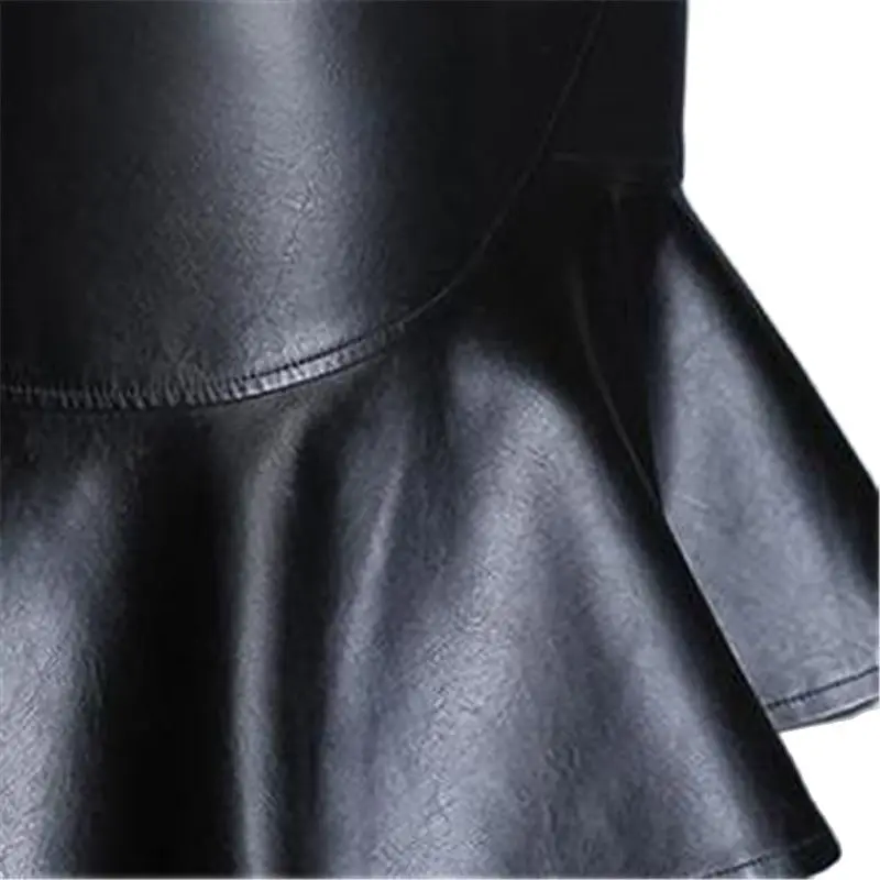 Женские однотонные ботинки размера плюс Pu Весна трубы/русалка юбки женский