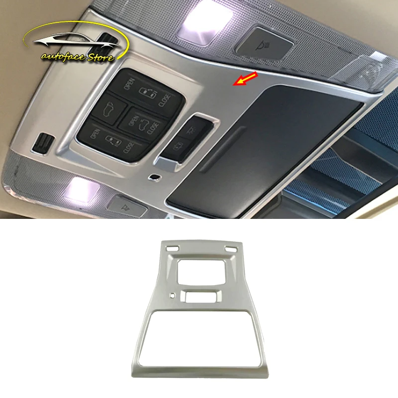 

ABS Матовый для Toyota Alphard 2016 2017 2018 автомобильные аксессуары для автомобиля передний абажур для чтения панель Крышка отделка Стайлинг автомобиля 1 шт