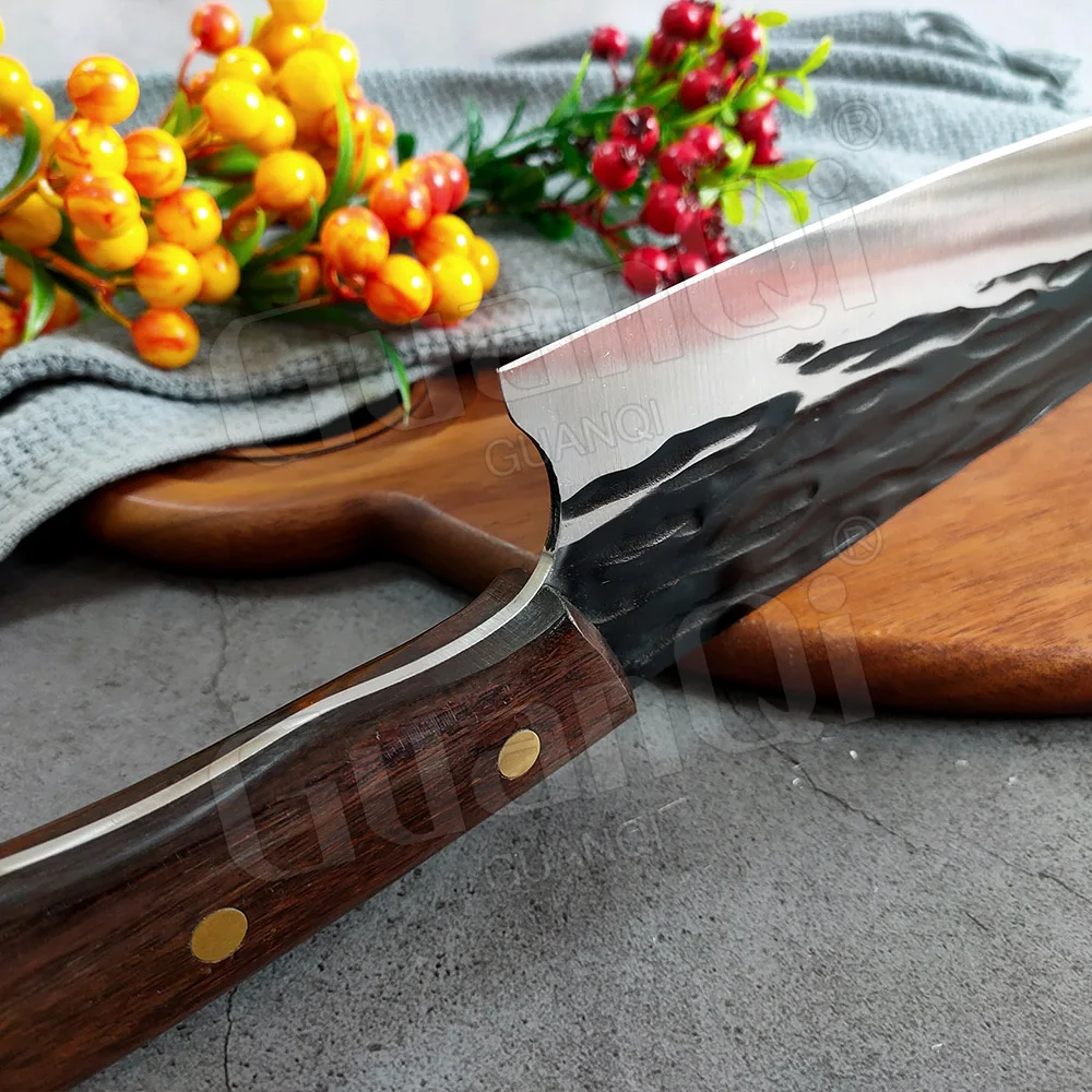 Stainless Steel Kitchen Cleaver Knives Cutting Meat Vegetable Slicing Chef Knife Sharp Forged Cooking | Дом и сад