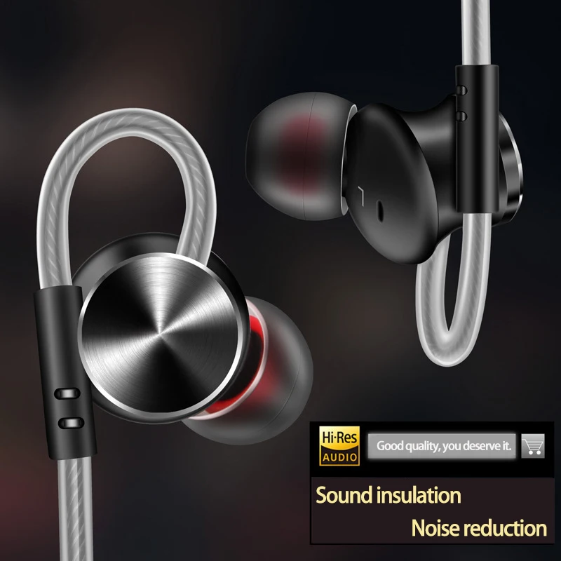 Ligofwis In-Ear сабвуфер С микрофоном Проводная гарнитура высокой четкости общая