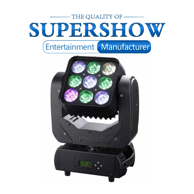 9*10W 4in1 СВЕТОДИОДНЫЙ матричный Moivng голова RGBW Мыть светильник сценического