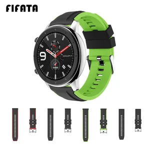 Ремешок силиконовый для Huami GTR 47 мм 22 мм, браслет для смарт-часов Xiaomi Amazfit GTR 2 Pace Stratos3 2S