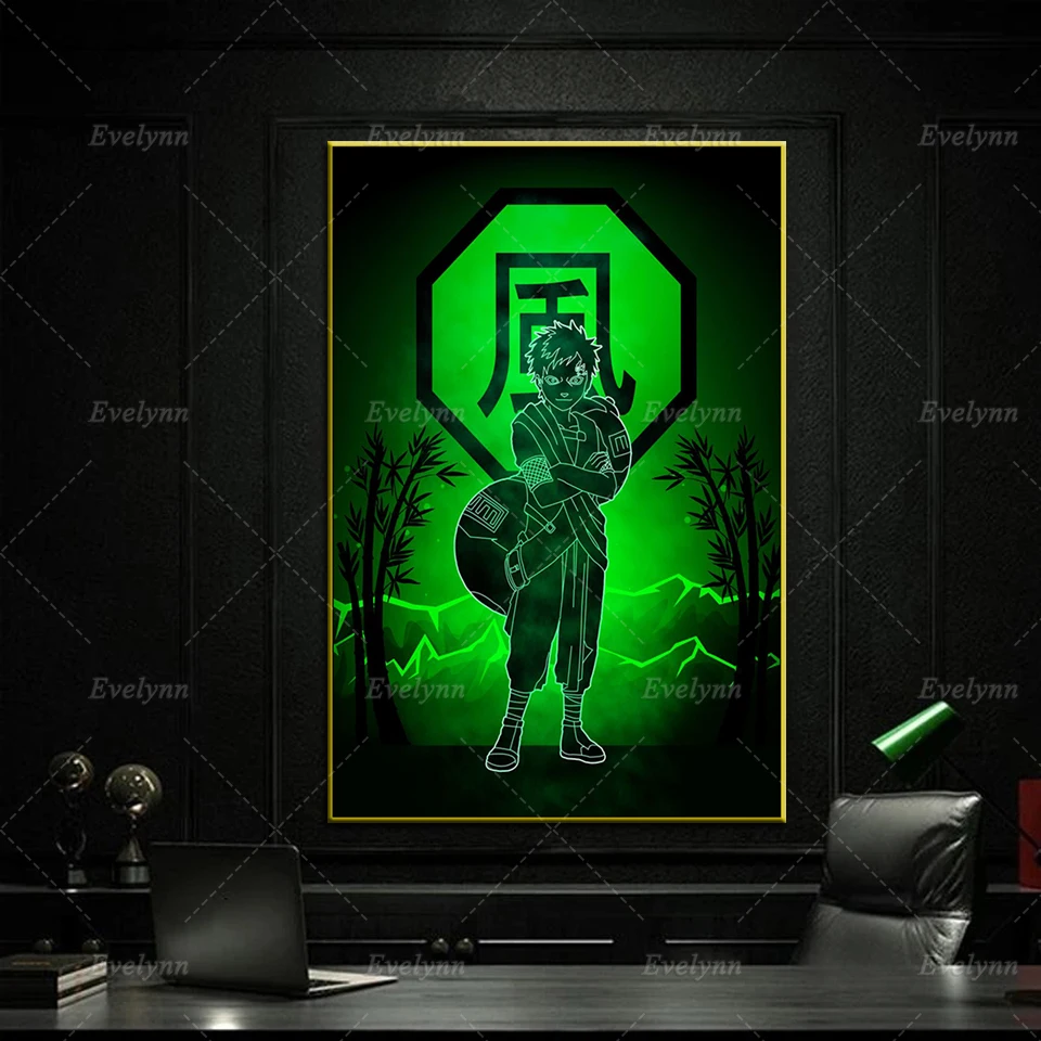 

Anime Gaara Evolution Naruto Canvas Poster Home Bedroom Decor Pictures Modern Living Room Cuadros Wall Art Prints Painting Gift