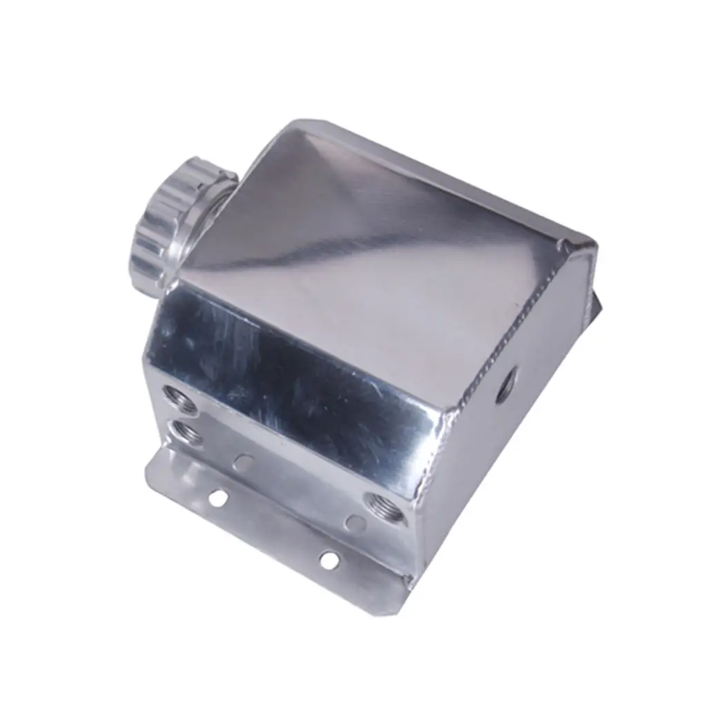 

Universal 1L Alloy Aluminium Engine Oil Catch Can Breather Tank Mirror Polished Brand New And High Quality