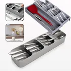 Пластиковый держатель для ножей, кухонный Органайзер 18 л для ящиков, вилок, ложек, подставка для хранения