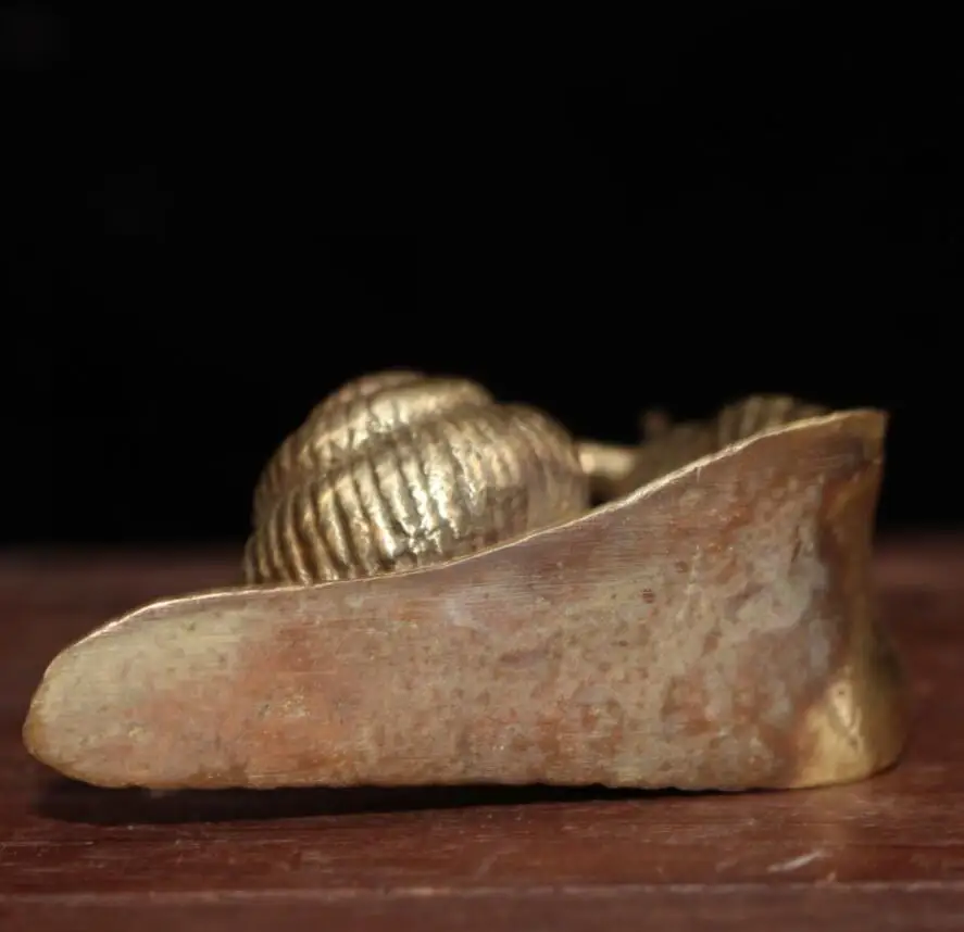 

China brass solid snail crafts statue