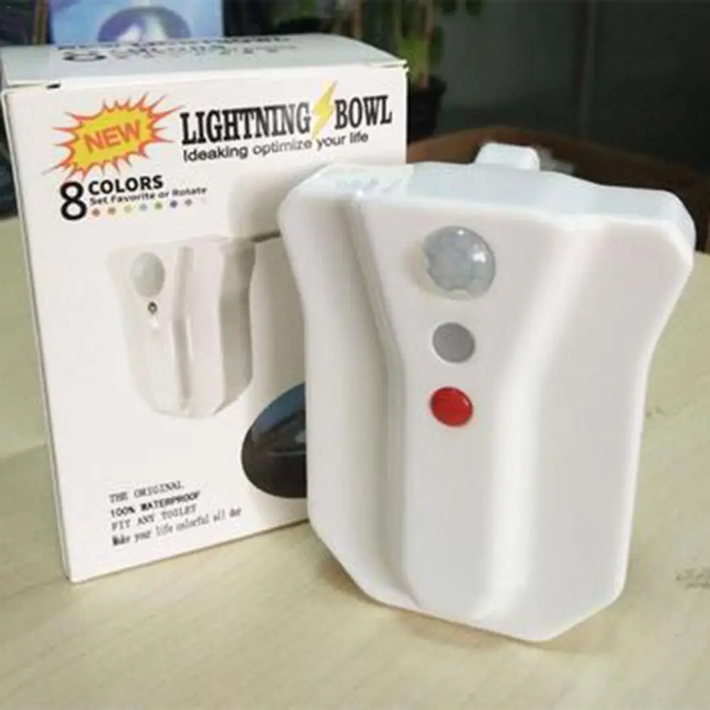 

Toilet Night Light 8-Color Motion Sensor LED Toilet Light For Bathroom