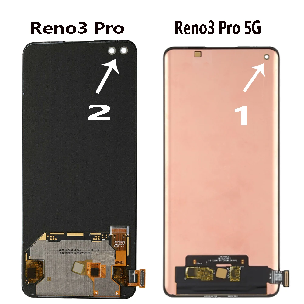 Display For OPPO Reno3 Pro 5G CPH2009 PCRM00 PCRT00 LCD Touch Screen Digitizer Assembly For OPPO Reno 3 Pro CPH2035 LCD