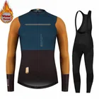 Новинка 2021, зимний популярный шерстяной велосипедный костюм, мужской велосипедный костюм, уличная спортивная одежда, униформа для горного велосипеда, велосипедный комплект, Триатлон, Испания
