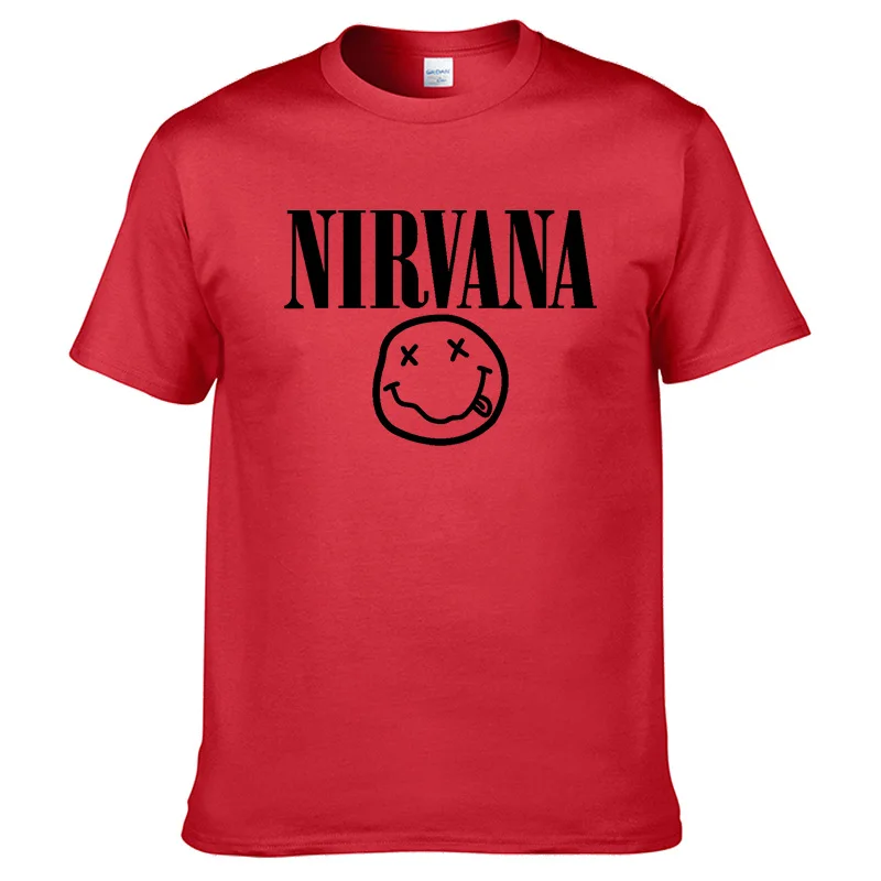 Nirvana хип-хоп Мужская футболка Летняя рок-группа Харадзюку Футболка с принтом хлопок Удобная уличная одежда Свободный Топ с круглым вырезом - Цвет: 10