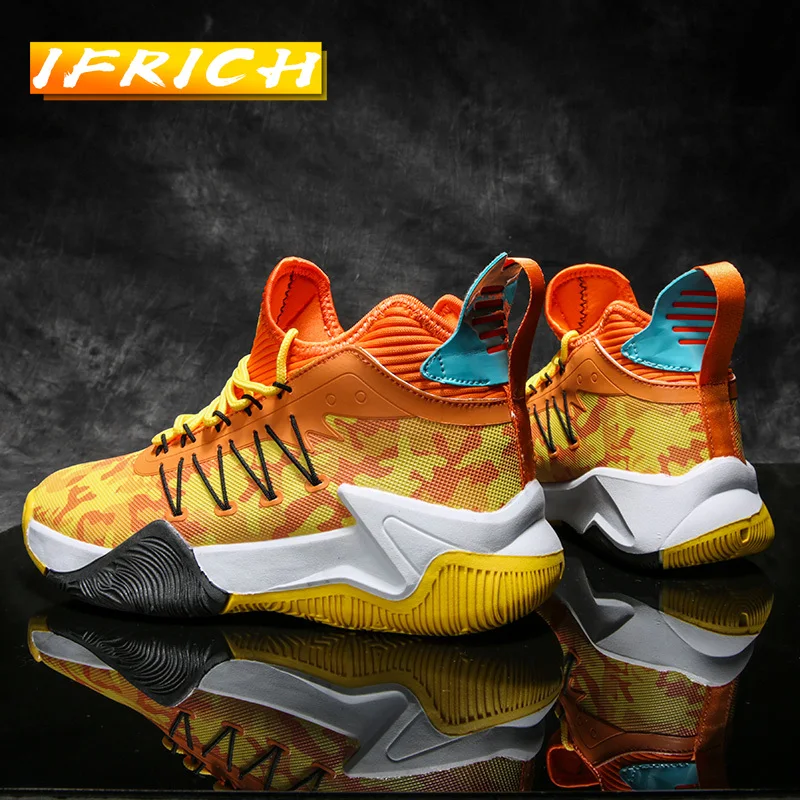 

2021 New Luxury Training Shoes Men Breathable Soft Sole Fashion Male Athletic Shoes Mesh Comfortable Basketball Female Shoes