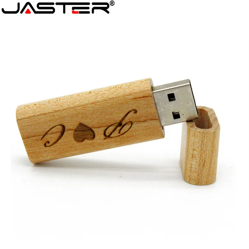 USB флеш накопитель JASTER с деревянным чипом карта памяти creativo 4 ГБ 16 32 64 свадебный