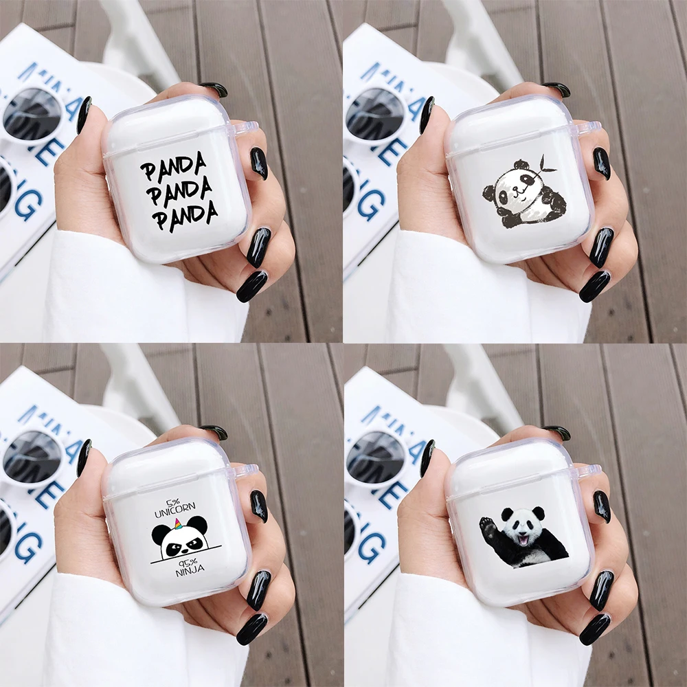 

Cartoon Panda Case for Airpods Case Soft Silicone Cover for Airpods Soft Silicone Transparent Cases For AirPods Protective Cover