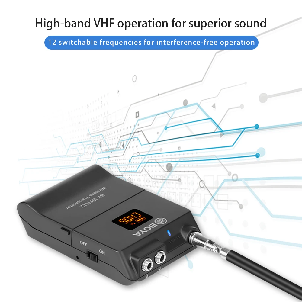 VHF Беспроводная система микрофона Lavalier для iPhone Android смартфон Canon Nikon Sony SLR