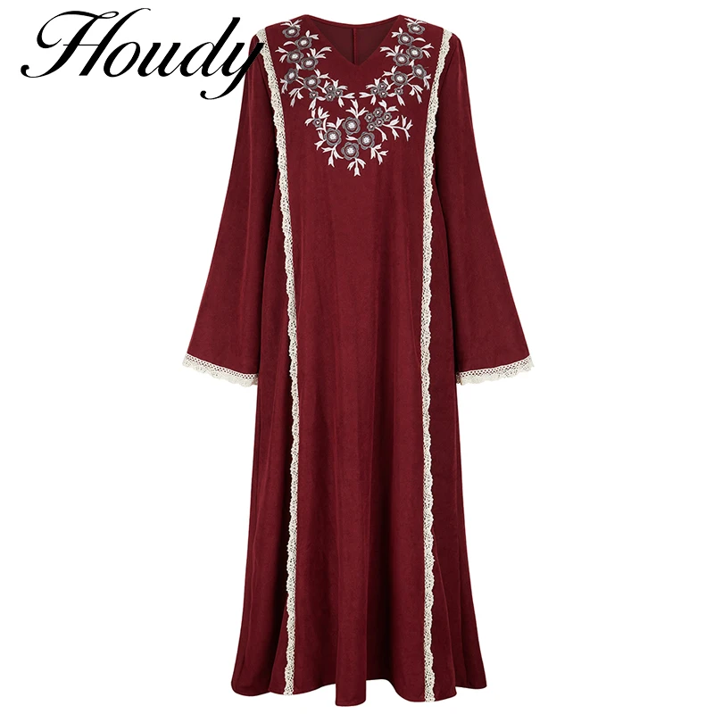 

New Summer Maxi Dress Women Plus Size Vintage Lace Patchwork Split Hem Solid Wine Red Half Sleeve Party Prom Long Suelto Dresses