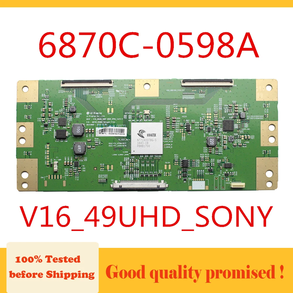 

Tcon Board 6870C-0598A 43 49 55 Inch TV V16_49UHD_SONY TV Board for SONY LG...etc. Original Logic Board t-con 6870C 0598A