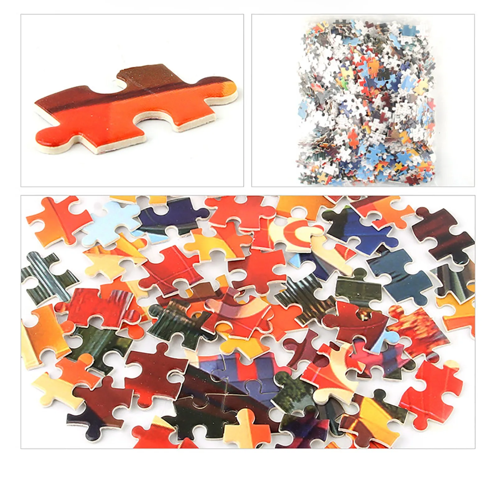 

Educational Adult Children Puzzle 1000 Pieces Of Personality Landscape Painting Space Hot Air Balloon Educational Toys Fun Gifts