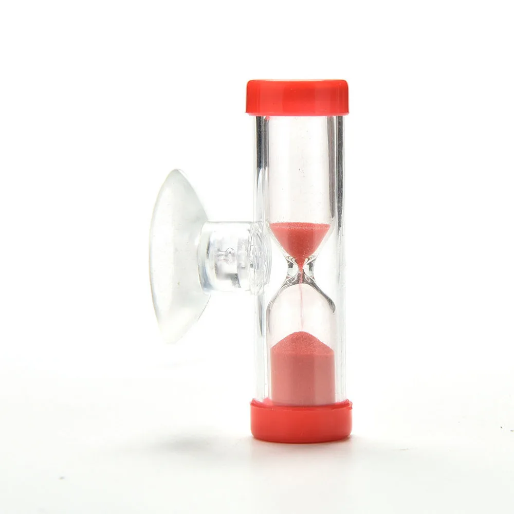 

3 Minute Hourglass Sand Timer Clock Sandglass for Tooth Brush Shower Timer with Suction Cup Kid Child Math Learning Toys