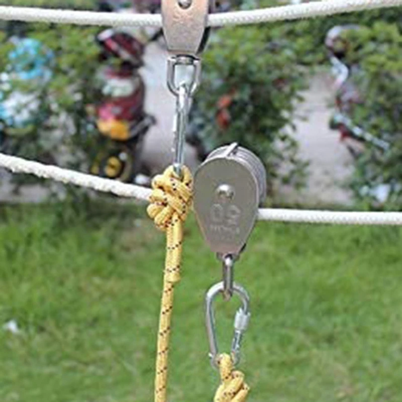 2 предмета M50 один шкив блока 304 Нержавеющая сталь ролик поворотный кран крюк