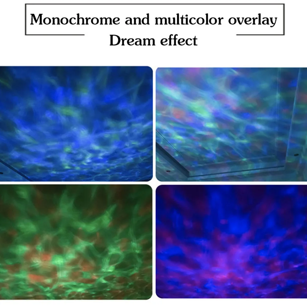 Светодиодный ночсветильник с проекцией океана s лампа дистанционным управлением