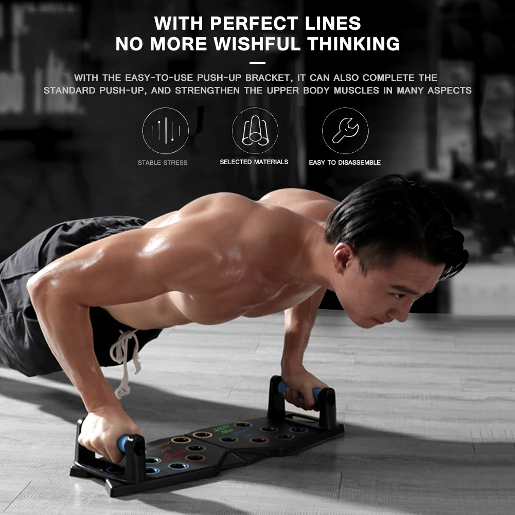 

Push Up Rack Training Board Muscle Trainer Stand Body Building Fitness Equipment Trainers Force Core Training Tool