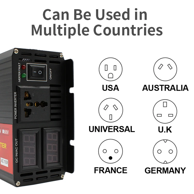 Фото Инвертор солнечной энергии 2000 Вт 3000 4000 5000 немодулированный синусоидальный Инвертор солнечной энергии 2000 Вт 3000 4000 5000 немодулированный синусоидальный