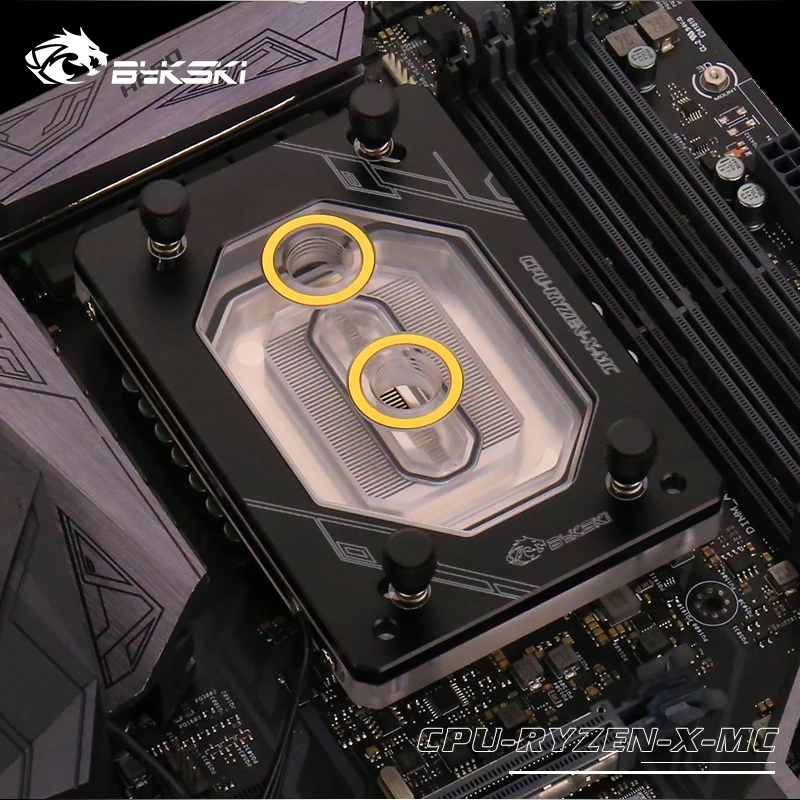 Bykski водоблок для процессора cpu-RYZEN-X-MC для AMD RYZEN AM3 AM3+ AM4 1950X TR4 X399 AURA поддержка GND водяного охлаждения