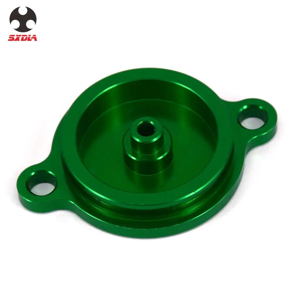 Мотоцикл CNC Заготовка синий моторный Масляный Фильтр Крышка колпачок для KAWASAKI